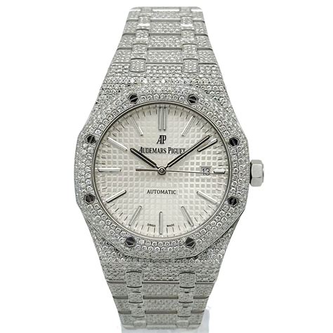 audemars piguet royal oak iced whidout diamonds|royal oak diamonds.